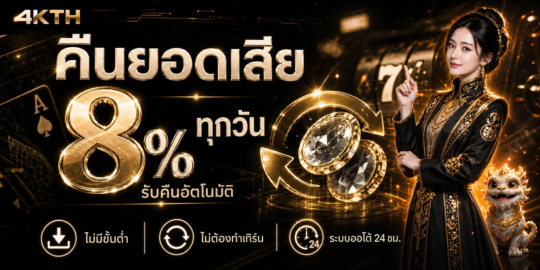 4KTH เว็บพนันออนไลน์ สล็อต ทดลองเล่น และทางเข้าใช้งาน
